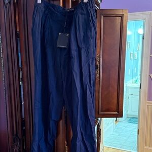 Massimo Dutti Navy Dress Pants